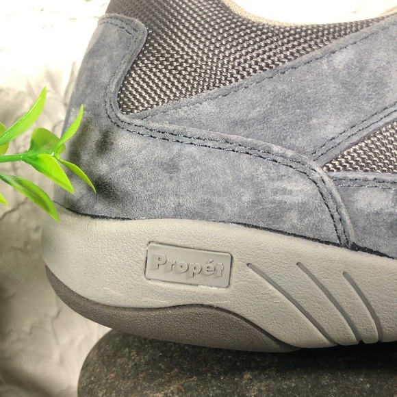 Propet Leila Rejuve Athletic Denim Suede Laced Workout Walking Shoe Size 11 - Picture 15 of 16